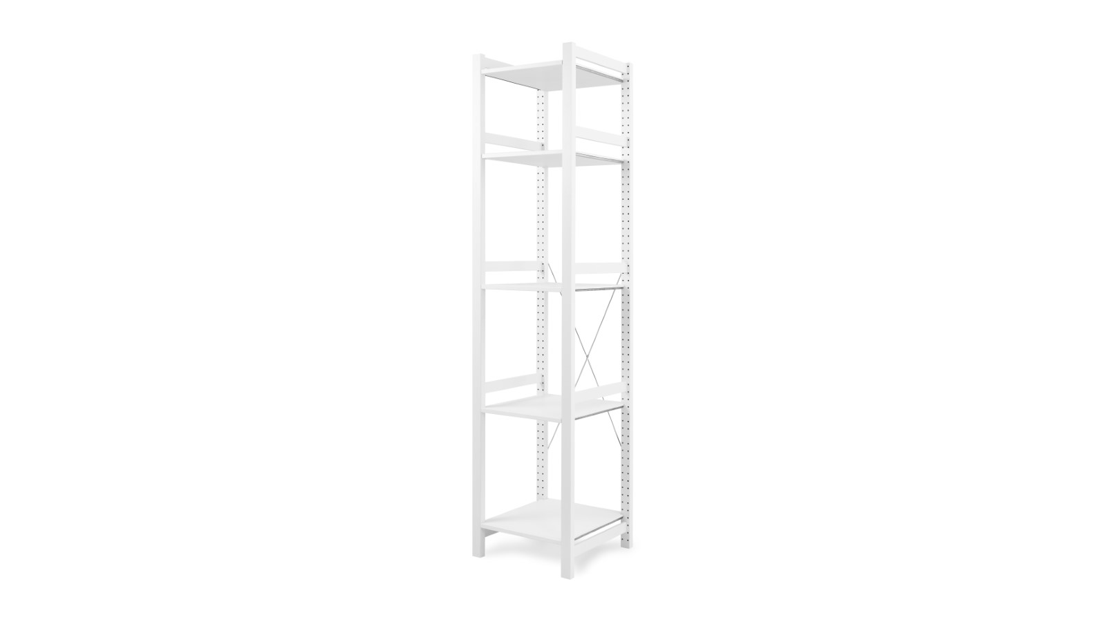 Стеллаж 5 полок - аналог IKEA/IVAR/ИВАР/УДОРА/ ИКЕА,  49x210x50см, белый