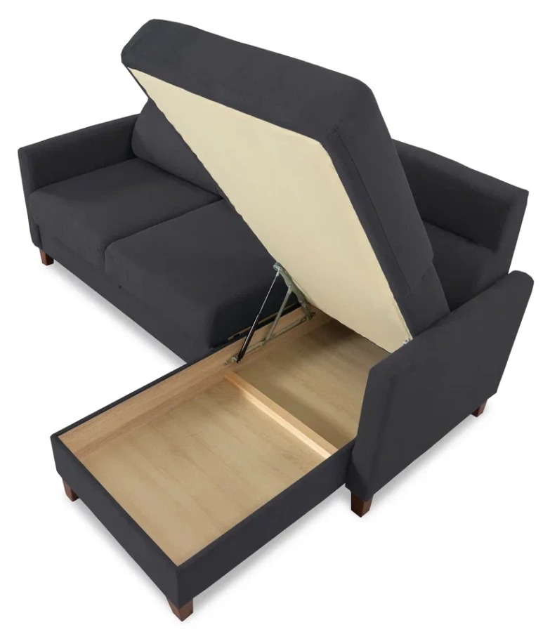 Диван-кровать Марсель , серый 228х160х97 см (изображение №8)