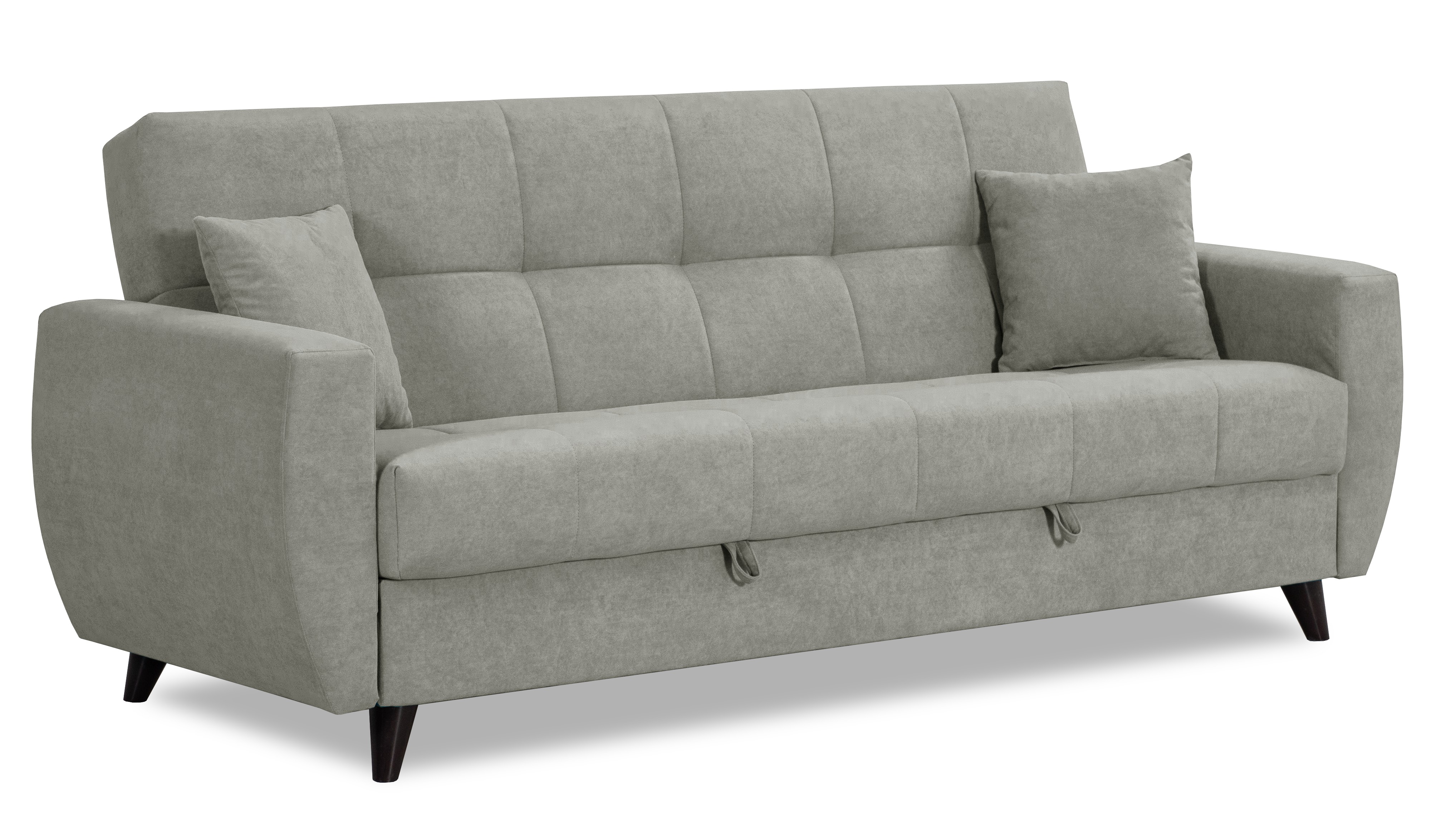 Диван-кровать Бетти 2, велюровый, раскладной, серый, 236х88х96 см