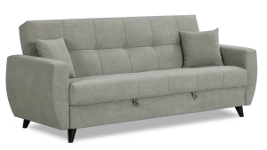 Диван-кровать Бетти 2, велюровый, раскладной, серый, 236х88х96 см