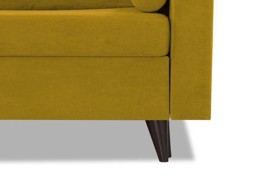 Диван-кровать Фидель, горчичный, 231х103х98 см (изображение №4)