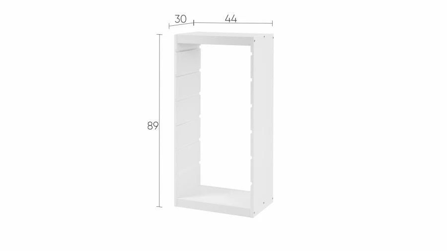 Каркас стеллажа - аналог IKEA TROFAST/ТРУФАСТ/СЫНОД, 44x91x30см,  белый (изображение №6)