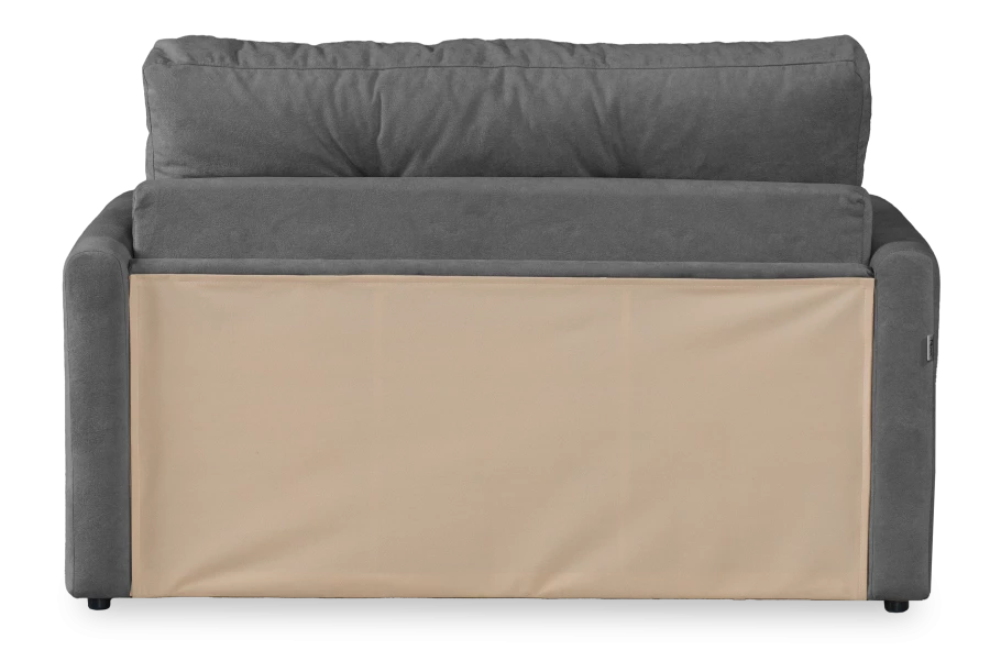 Диван-кровать Юнат 120, раскладной, серый с мелкими разводами, 142х87х94 см (изображение №3)
