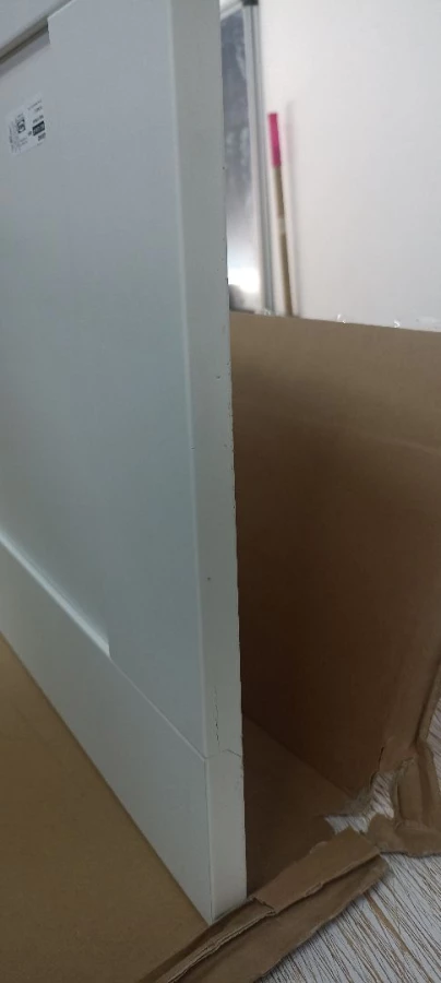 Дверца шкафа - GRIMO  IKEA/ ГРИМО ИКЕА, 50х195 см, белый. Товар уцененный (изображение №4)