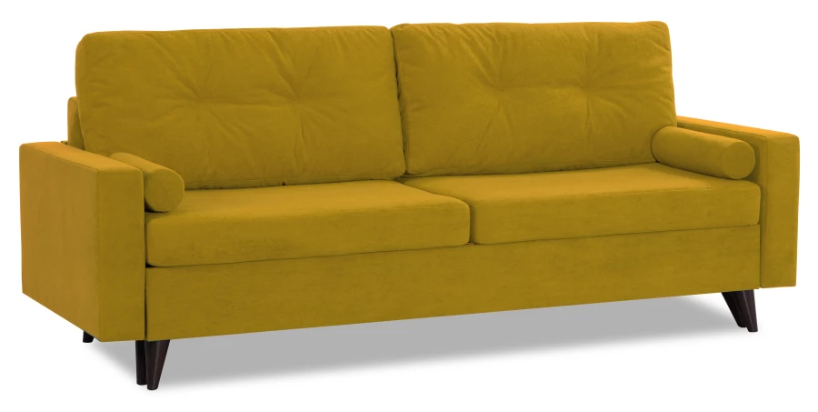 Диван-кровать Фидель, горчичный, 231х103х98 см (изображение №2)