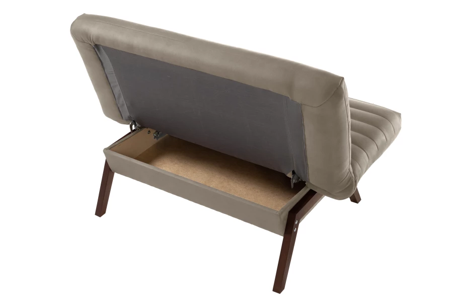 Кресло Каир, серо-песочная замша, 130х73х88 см (изображение №7)