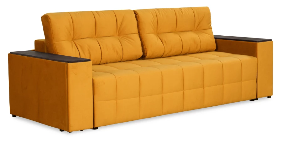 Диван-кровать Элегант, темно-желтый, 253х106х99 см (изображение №1)