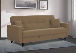 Второе фото. Диван-кровать Бетти 2, велюровый, раскладной, какао, 236х88х96 см