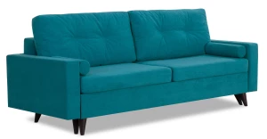 Диван-кровать Фидель, темно-голубой, 231х103х98 см