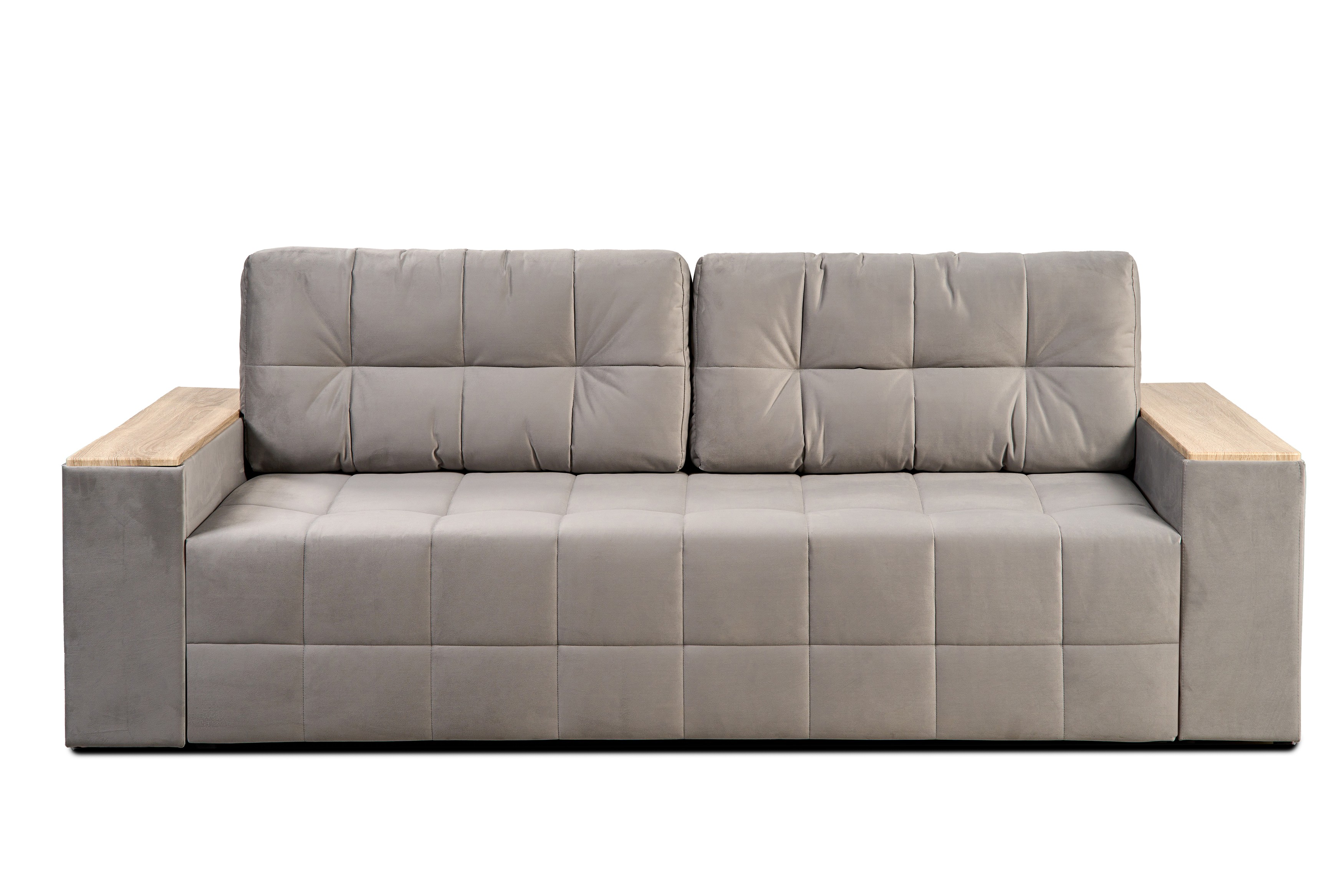 Диван-кровать Элегант 2022, серый 253х106х99 см