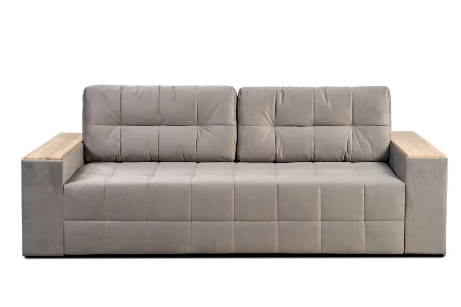 Диван-кровать Элегант 2022, серый 253х106х99 см (изображение №1)