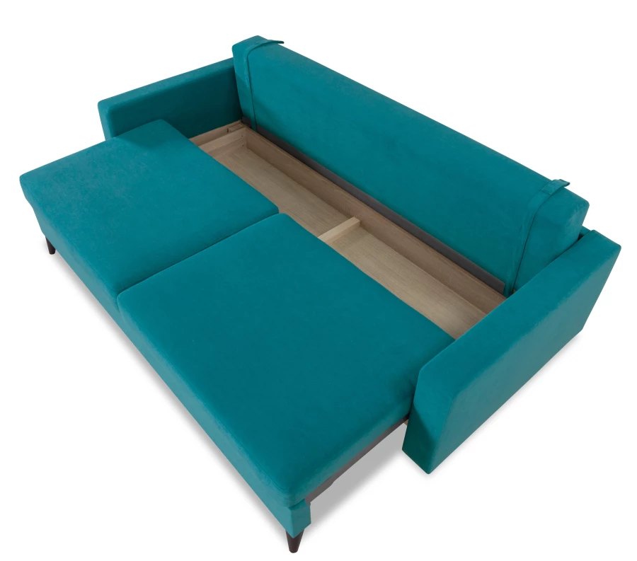 Диван-кровать Фидель, темно-голубой, 231х103х98 см (изображение №7)