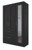 Шкаф комбинированный 3 двери и 2 ящика СИРИУС - аналог IKEA BRIMNES, Дуб Венге