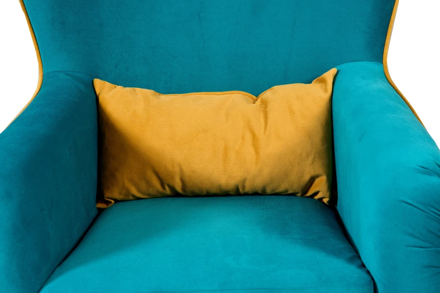 Кресло мягкое Вояж 7, анатомическое, бирюзовый, 72х94х94 см (изображение №7)