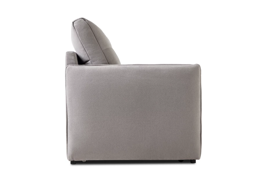 Диван-кровать Панда, велюровый, раскладной, светло-серый, 145х101х100 см (изображение №6)