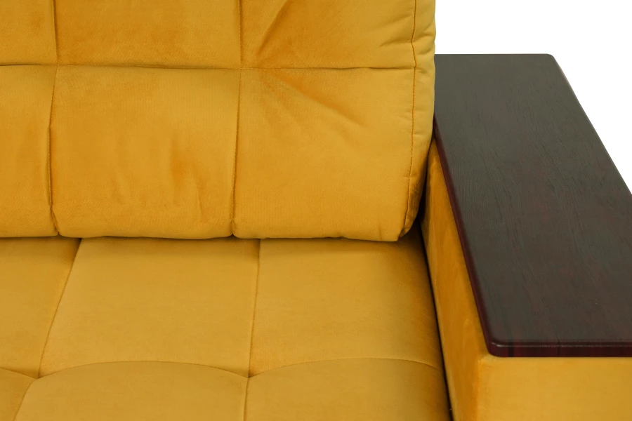 Диван-кровать Элегант, темно-желтый, 253х106х99 см (изображение №7)