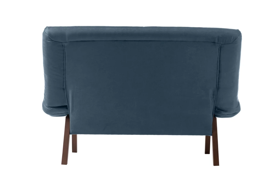 Кресло Каир, сине-серая замша, 130х73х88 см (изображение №8)