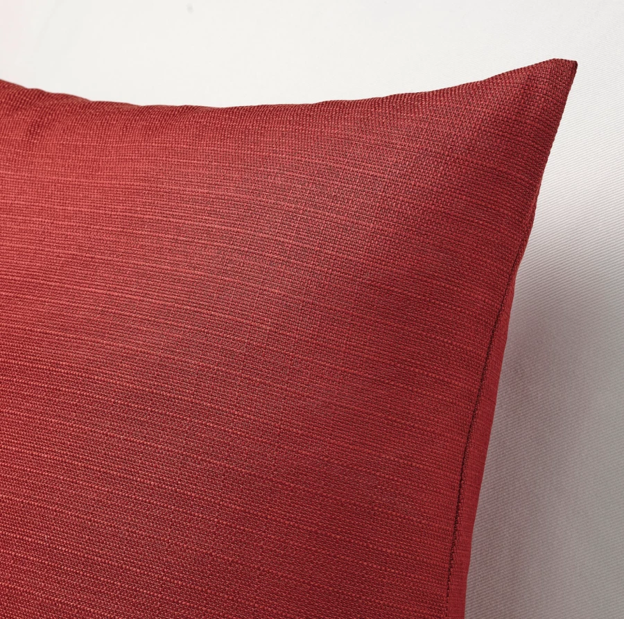 MAJBRÄKEN МАЙБРЭКЕН Чехол на подушку, коричнево-красный, 50x50 см (изображение №2)