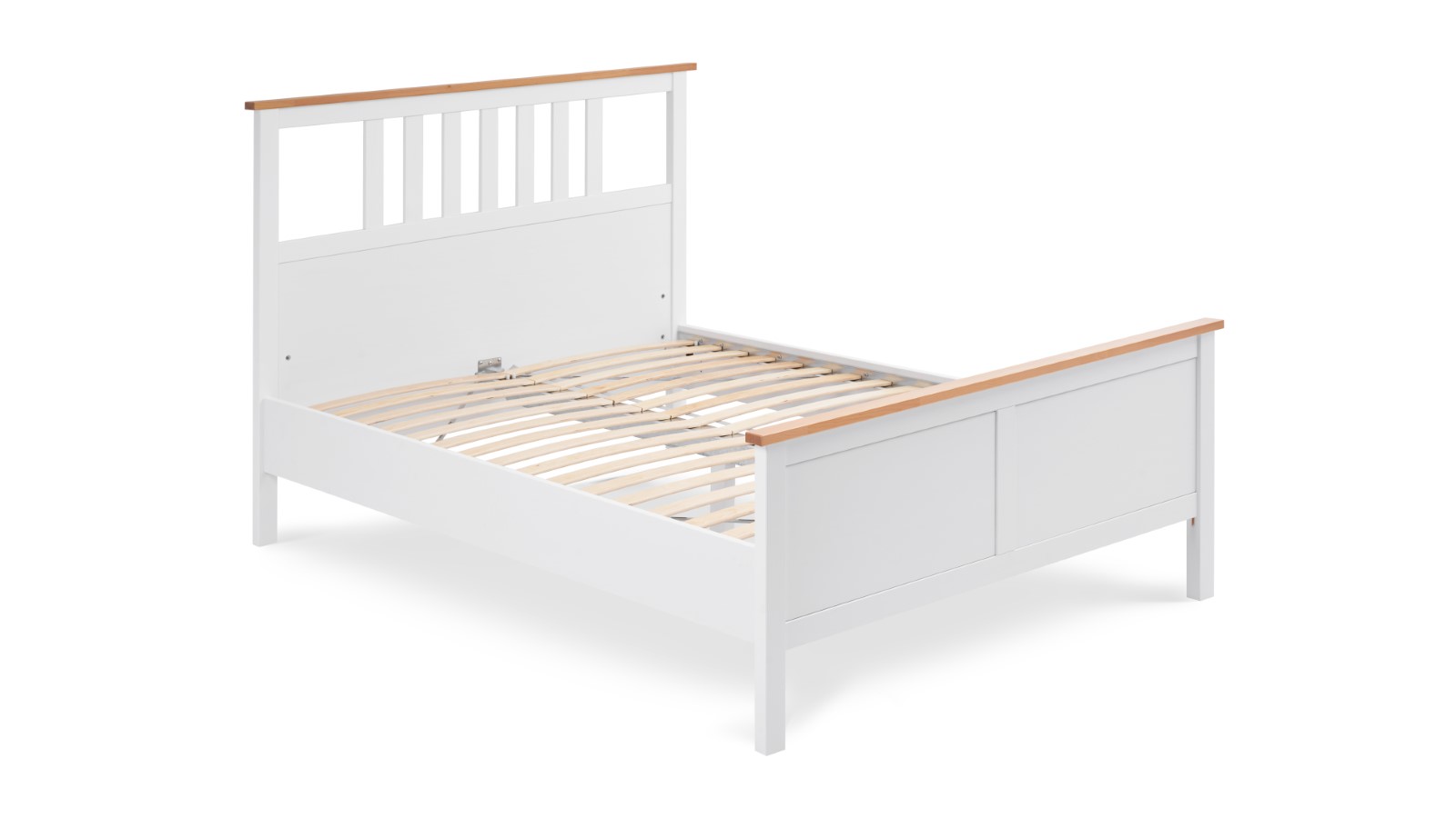 Кровать - аналог IKEA HEMNES / ХЕМНЭС/ ХЕМНЕС / КЫМОР / ИКЕА 140х200 см, белый/светло-коричневый