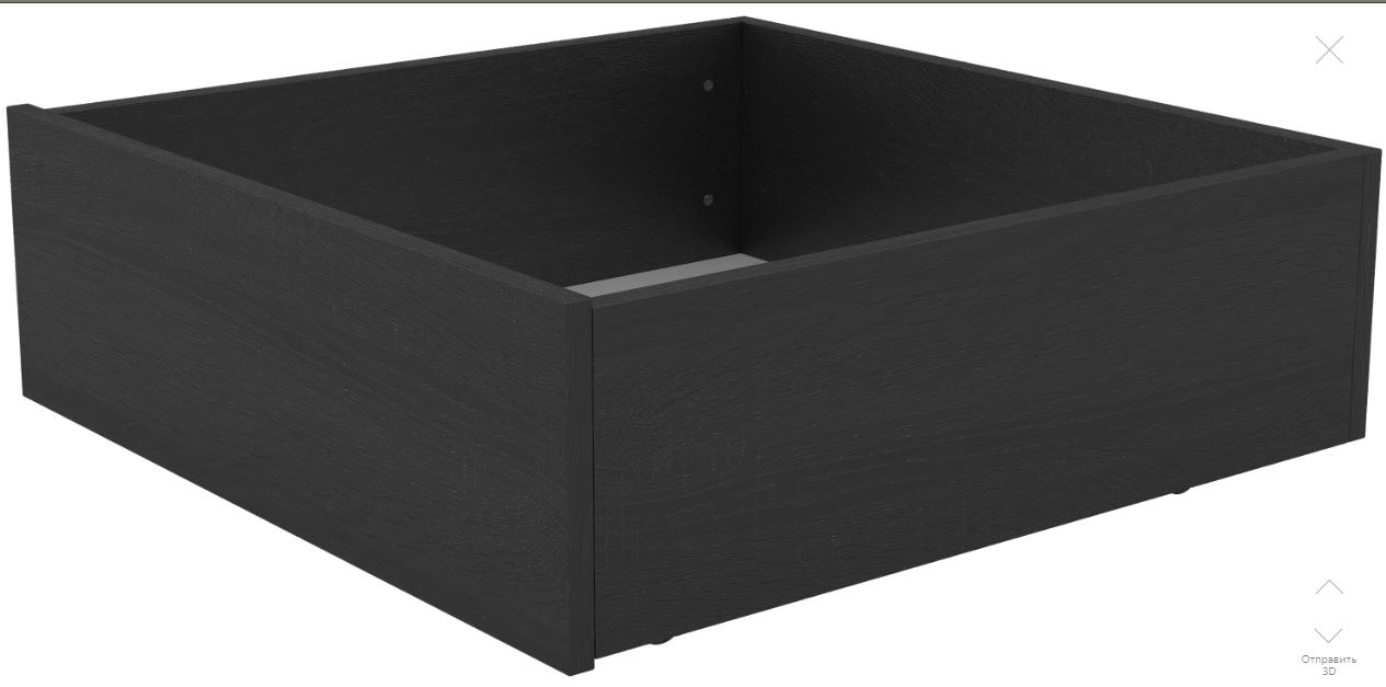 Ящик под кровать выкатной ОРИОН - аналог IKEA BRIMNES 60 см, Дуб Венге