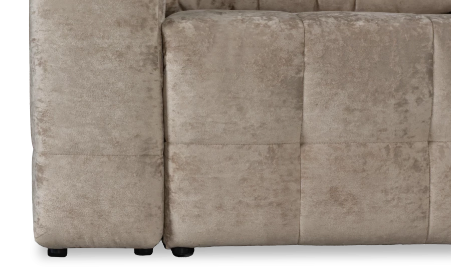 Угловой диван-кровать Реал, бежевый, 228х160х97 см (изображение №7)