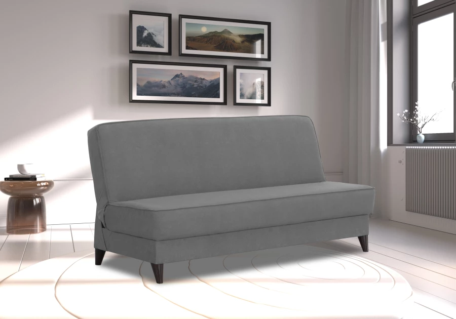 Прямой диван Наварра 2 , серый с мелкими разводами 187х87х90 см (изображение №10)