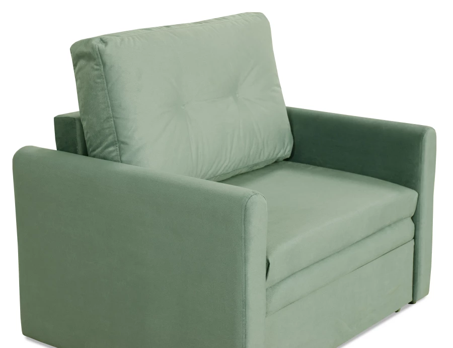 Прямой диван-кровать Юнат 2, раскладной, мятный, 106х87х94 см (изображение №9)