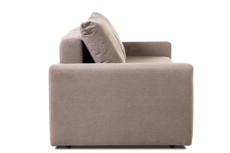 Диван-кровать Халиф 2, велюровый, раскладной, какао шенилл с мелким букле, 241х102х92 см (изображение №4)