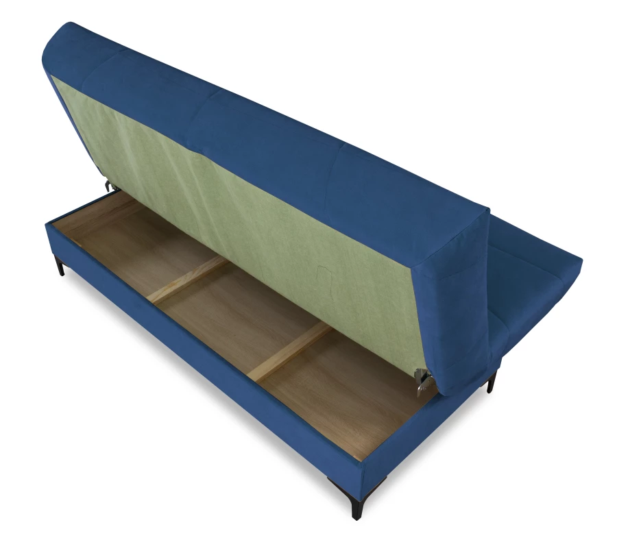 Диван-кровать Ривьера, синий, 192х95х105 см (изображение №7)