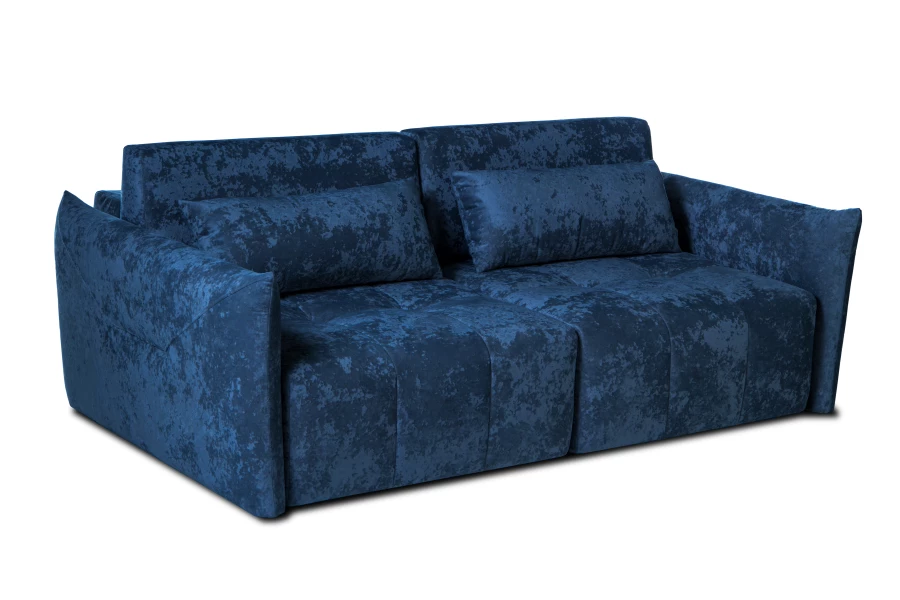 Диван-кровать Таип 2, велюровый, раскладной, темно-синий, 235х128х86 см (изображение №5)