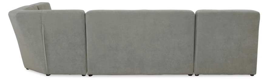 Угловой диван-кровать Палладиум 2, модульный, серый, 325х185х88 см (изображение №10)