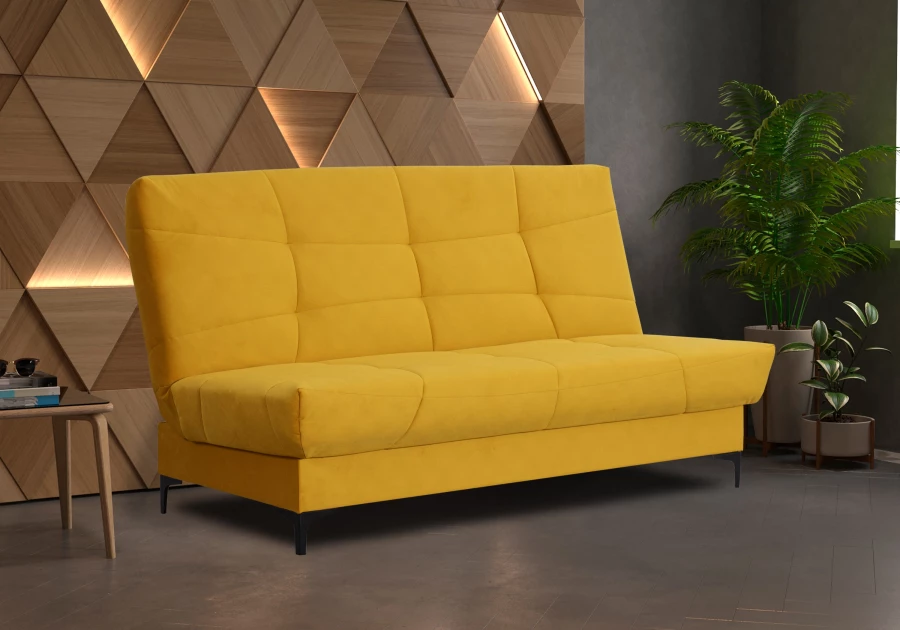 Диван-кровать Ривьера, горчично-желтый, 192х95х105 см (изображение №11)