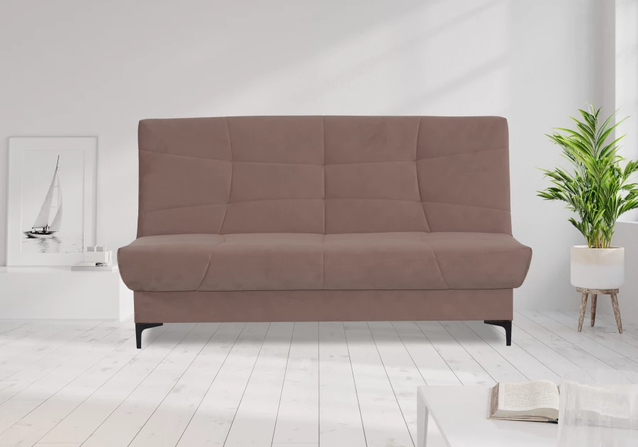 Диван-кровать Ривьера, кофейно-песочно-серый, 192х95х105 см (изображение №10)