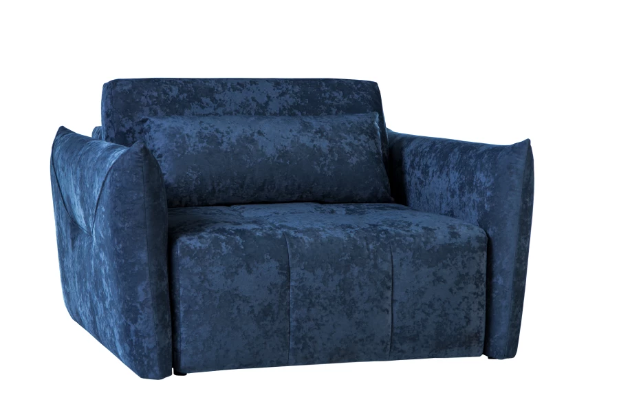 Кресло Таип 2, темно-синий велюр, 138х128х86 см (изображение №1)