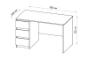 Письменный стол 3 ящика Кастор - аналог IKEA KULLEN, 115,6х65х75,сонома (изображение №4)
