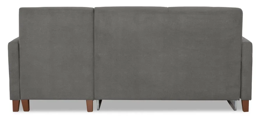 Диван-кровать, Марсель со спальным местом,серый 228х160х97 см (изображение №12)