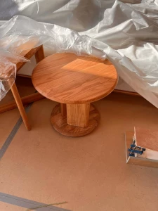 Второе фото. Стол журнальный круглый. Товар уцененный