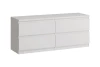 Тумба 4 ящика Кастор - аналог IKEA KULLEN,129х39х54,белая