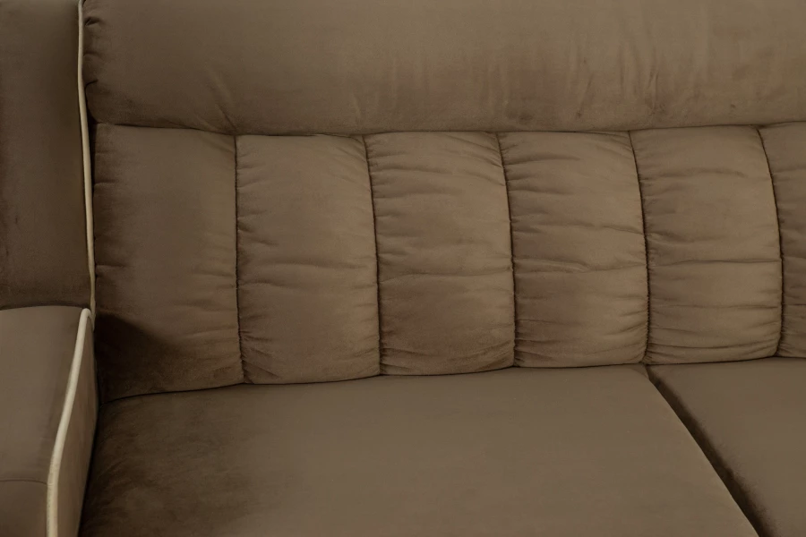 Угловой диван-кровать Блистер 2, коричневый, 259х183х97 см (изображение №8)