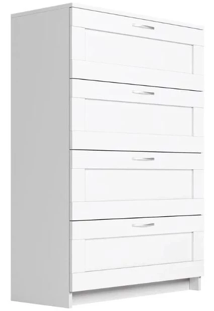 Комод 4 ящика СИРИУС - аналог IKEA BRIMNES, белый (изображение №1)