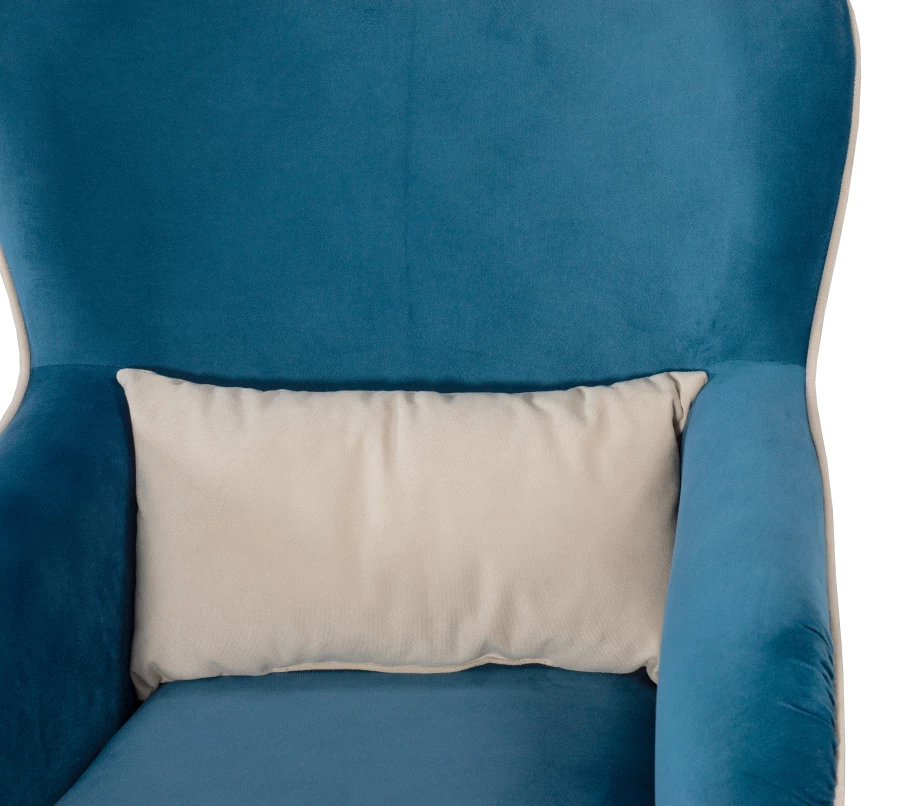 Кресло мягкое Вояж 7, анатомическое, синий, 72х94х94 см (изображение №7)