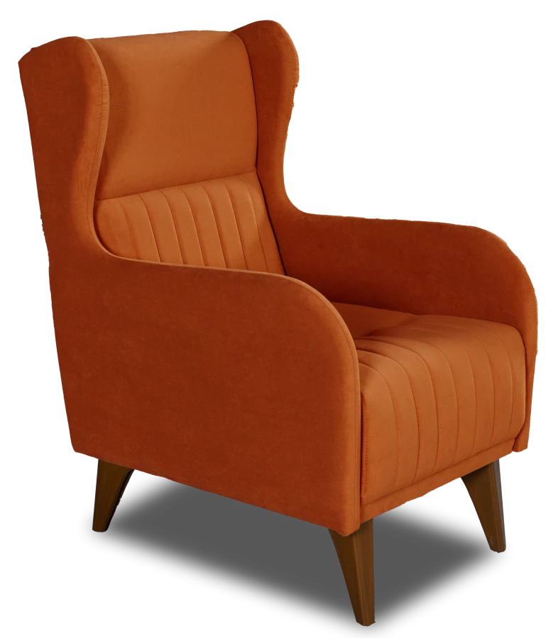 Кресло мягкое Градара, велюр, анатомическое, терракотовый, 66х84х102 см (изображение №3)