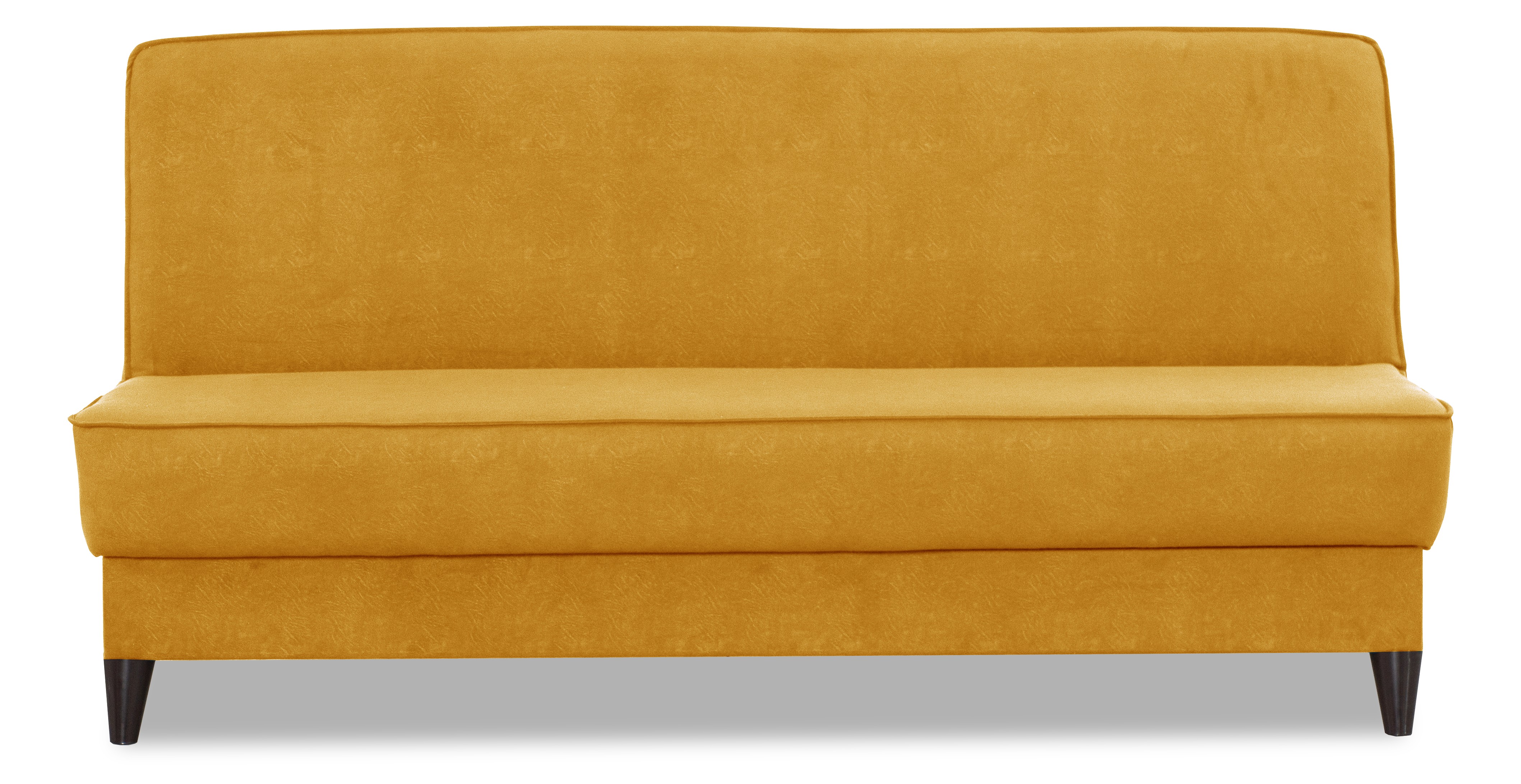 Прямой диван Наварра 2, жёлтый с мелкими разводами 187х87х90 см