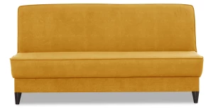 Прямой диван Наварра 2, жёлтый с мелкими разводами 187х87х90 см