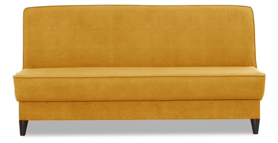 Прямой диван Наварра 2, жёлтый с мелкими разводами 187х87х90 см (изображение №1)