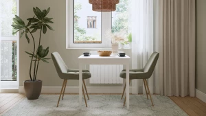 Второе фото. Кухонный стол - аналог IKEA /ЛЫМ/ ИКЕА, 74x74см, белый