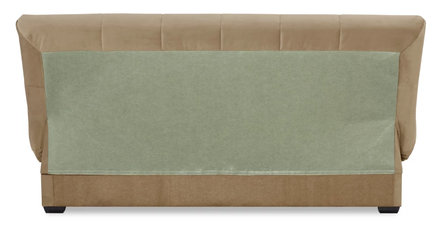 Прямой диван-кровать Аккорд, велюровый, раскладной, какао, 192х100х95 см (изображение №5)