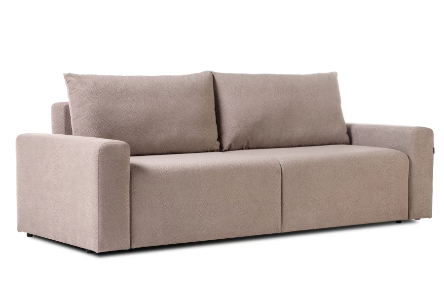 Диван-кровать Халиф 2, велюровый, раскладной, какао шенилл с мелким букле, 241х102х92 см (изображение №5)