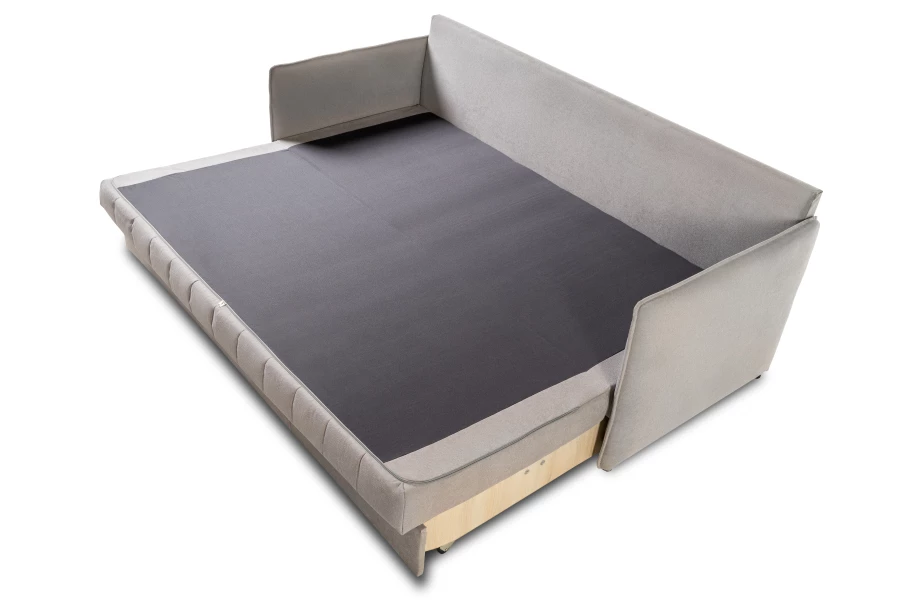 Диван-кровать Панда, велюровый, раскладной, светло-серый, 215х92х100 см (изображение №6)