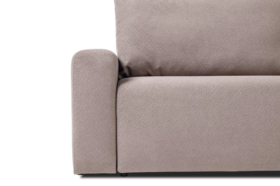 Диван-кровать Халиф 2, велюровый, раскладной, какао шенилл с мелким букле, 241х102х92 см (изображение №3)